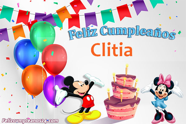 Imágenes Bonitas de Cumpleaños Clitia - Feliz Cumpleaños Clitia Tarjetas De Felicitaciones E Imágenes