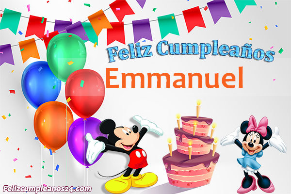 Imágenes Bonitas de Cumpleaños Emmanuel - Feliz Cumpleaños Emmanuel Tarjetas De Felicitaciones E Imágenes
