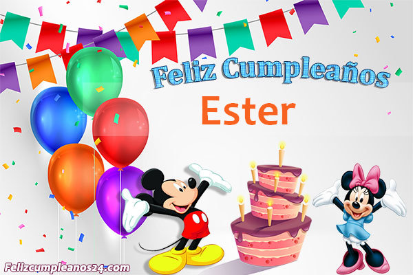 Imágenes Bonitas de Cumpleaños Ester - Feliz Cumpleaños Ester Tarjetas De Felicitaciones E Imágenes