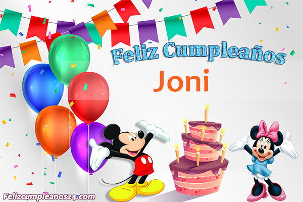 Imágenes Bonitas de Cumpleaños Joni - Feliz Cumpleaños Joni. Tarjetas De Felicitaciones E Imágenes