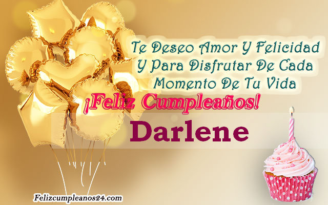 Tarjetas para desear feliz cumpleaños Darlene - Feliz Cumpleaños Darlene Tarjetas De Felicitaciones E Imágenes