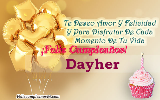 Tarjetas para desear feliz cumpleaños Dayher - Feliz Cumpleaños Dayher Tarjetas De Felicitaciones E Imágenes
