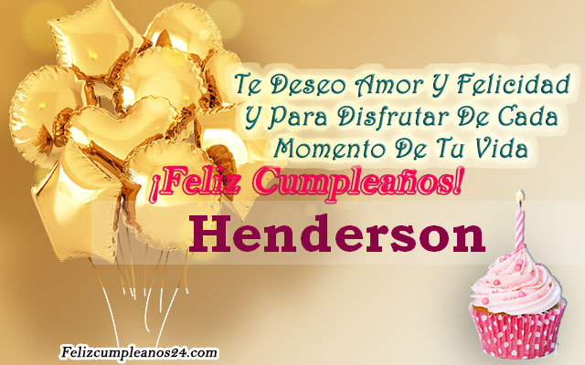 Tarjetas para desear feliz cumpleaños Henderson - Feliz Cumpleaños Henderson Tarjetas De Felicitaciones E Imágenes