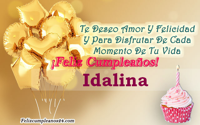 Tarjetas para desear feliz cumpleaños Idalina - Feliz Cumpleaños Idalina Tarjetas De Felicitaciones E Imágenes