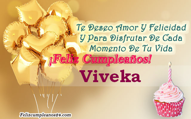 Tarjetas para desear feliz cumpleaños Viveka - Feliz Cumpleaños Viveka. Tarjetas De Felicitaciones E Imágenes