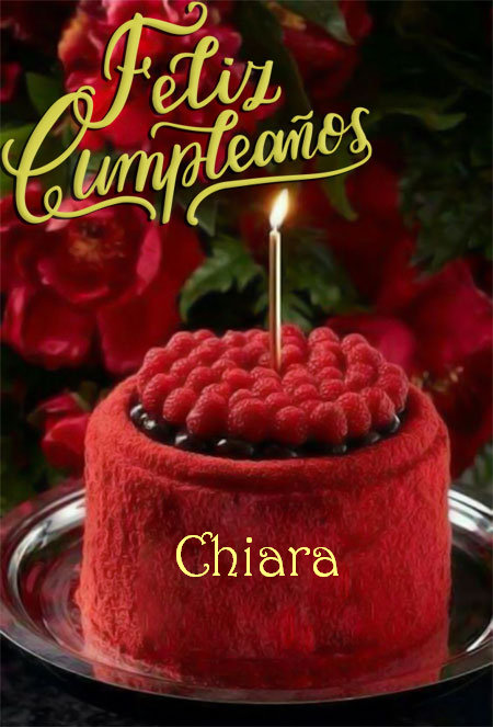 Imágenes de pastel de Cumpleaños para Chiara - Feliz Cumpleaños Chiara. Tarjetas De Felicitaciones E Imágenes
