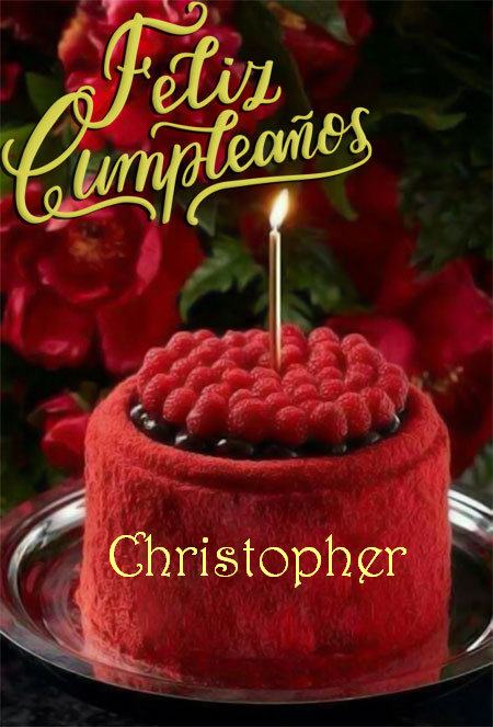 Imágenes de pastel de Cumpleaños para Christopher - Feliz Cumpleaños Christopher Tarjetas De Felicitaciones E Imágenes