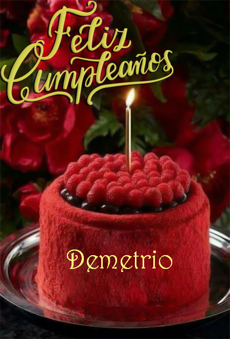 Imágenes de pastel de Cumpleaños para Demetrio - Feliz Cumpleaños Demetrio Tarjetas De Felicitaciones E Imágenes