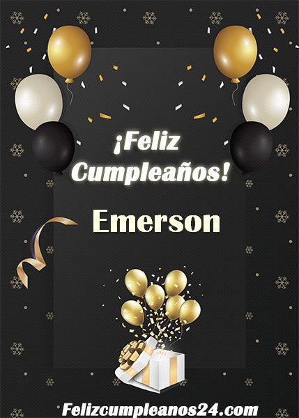 Feliz Cumpleaños Emerson - Feliz Cumpleaños Emerson Tarjetas De Felicitaciones E Imágenes