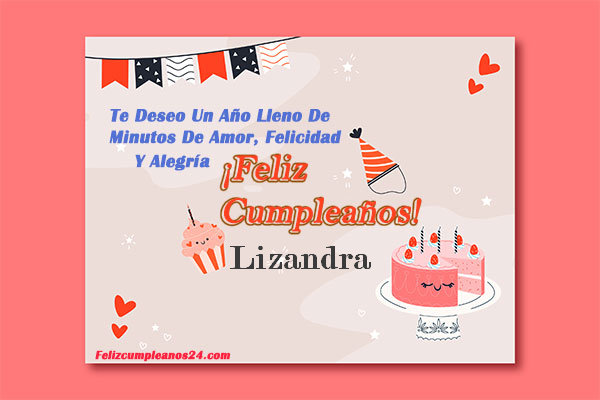 tarjetas Feliz Cumpleaños para ti Lizandra - Feliz Cumpleaños Lizandra. Tarjetas De Felicitaciones E Imágenes