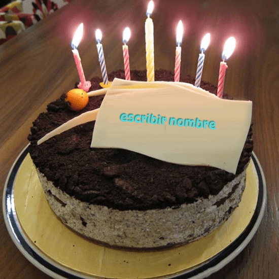 Nombre pastel de cumpleanos Escribir deseos en el pastel de cumpleanos - Nombre pastel de cumpleaños Escribir deseos en el pastel de cumpleaños