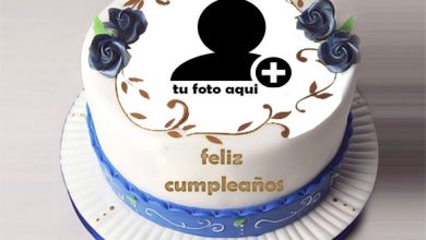 cake 1 390x220 - Precioso Marco De Fotos De Pastel De Cumpleaños