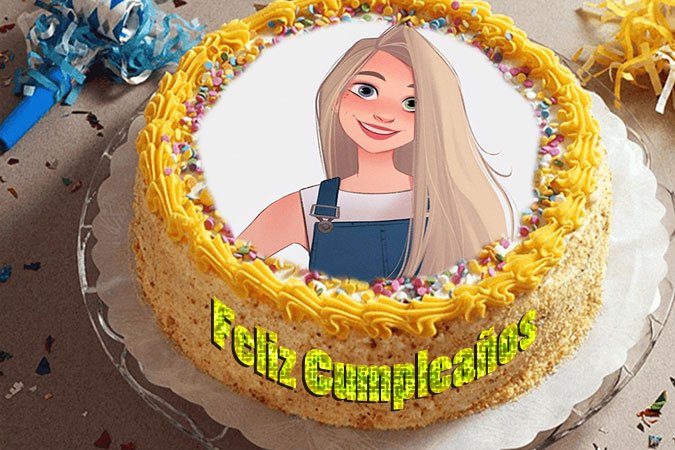 cake 18 - Marco De Fotos De Pastel De Cumpleaños Con Regalo