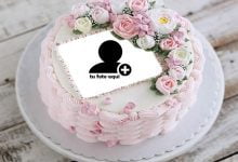 cake 8 220x150 - Pastel De Cumpleaños Flor Con Foto