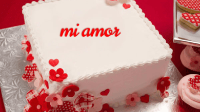 cake B10 390x220 - Feliz Cumpleaños Amor Agregar Nombre En Torta De Blanca Chocolate