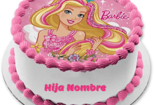 cake B11 220x150 - Feliz Cumpleanos Hija Agregar Nombre En Barbie Torta
