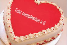cake B24 220x150 - Pastel De Corazón Con Nombre