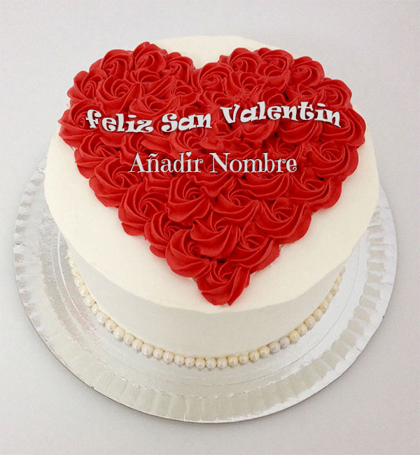 cake B27 - Tartas De San Valentin Con Nombre