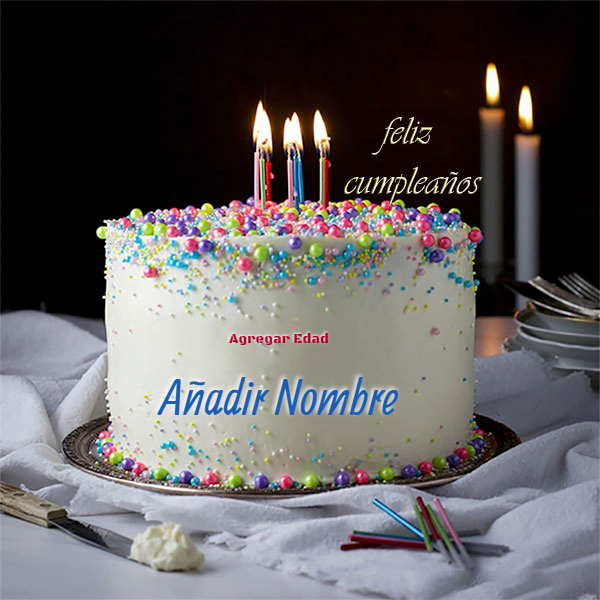 cake B30 - Velas Pastel De Cumpleaños Por Nombre Y Edad Para Amigas