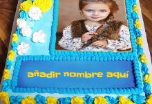 torta texto 10 220x150 - Pastel De Feliz Cumpleaños Con Nombre Y Foto Editar En Línea