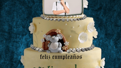 torta texto 14 390x220 - Pastel De Feliz Cumpleaños Para Niños Con Nombre Y Edición De Fotos