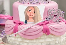 torta texto 18 220x150 - Pastel De Cumpleaños De Princesa Con Nombre Y Edición De Fotos