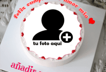 torta texto 22 220x150 - Feliz Cumpleaños Amor Mio Pastel Con Foto Y Nombre