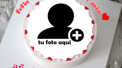 torta texto 22 390x220 - Feliz Cumpleaños Amor Mio Pastel Con Foto Y Nombre