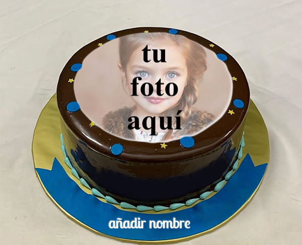 torta texto 27 - Crear imágenes de pastel de cumpleaños con foto y nombre