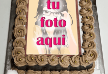 torta texto 28 220x150 - Pastel de cumpleaños de chocolate agregar nombre y foto