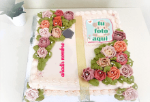 torta texto 32 220x150 - El mejor pastel de cumpleaños de flores agrega nombre y pastel de fotos