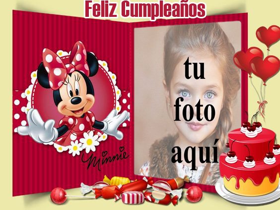 Feliz Cumpleanos minnie mouse Disney Marcos Para Fotos - Feliz Cumpleaños minnie mouse Disney Marcos Para Fotos