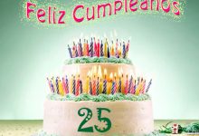 pastel de cumpleanos para 25 anos 220x150 - pastel de cumpleaños para 25 años