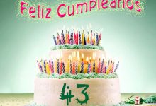 pastel de cumpleanos para 43 anos 220x150 - pastel de cumpleaños para 43 años