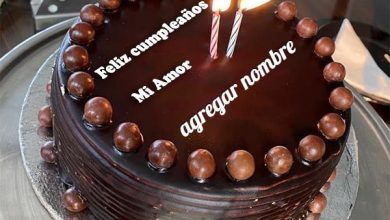 Hermosa torta de chocolate Imagenes 390x220 - Hermosa torta de chocolate con velas con nombre