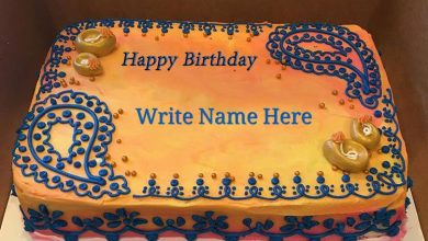 Write Text Birthday cake online 390x220 - Añadir nombre a la tarta de cumpleaños en línea.