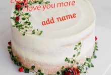 Write a name on the most beautiful romantic cake in the world 220x150 - Write a name on the most beautiful romantic cake in the world