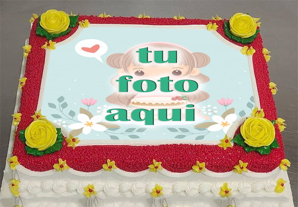 pastel de cumpleanos con foto 112 - Personaliza Hermoso Pastel De Cumpleaños Texturizado Con Foto