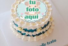 pastel de cumpleanos con texto 17 1 220x150 - Tarta De Deseos De Cumpleaños Crema Azul Con Nombre Y Foto