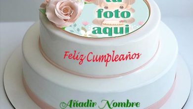 pastel de cumpleanos con texto 22 1 390x220 - Pastel De Cumpleaños Con Sabor A Vainilla Con Nombre Y Foto