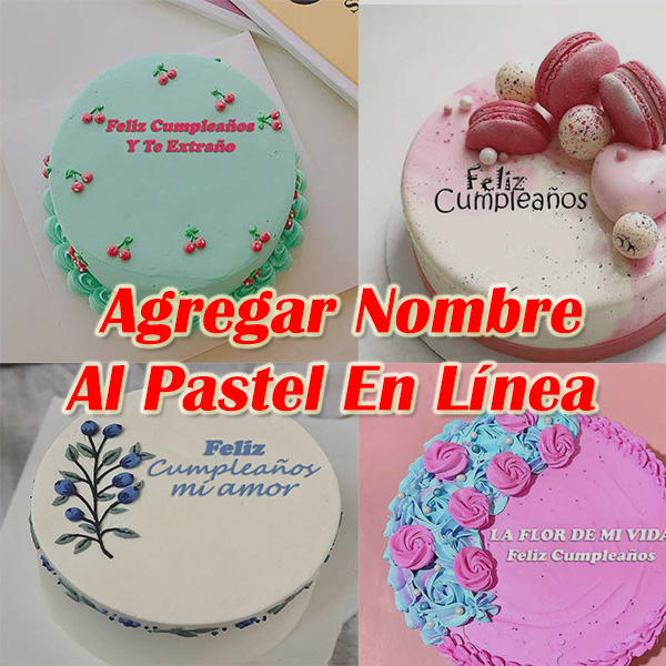 Agregar Nombre Al Pastel En Linea - Escribiendo el nombre en el pastel
